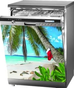 Cubierta Decorativa para Lavavajillas, -Navidad en la Playa