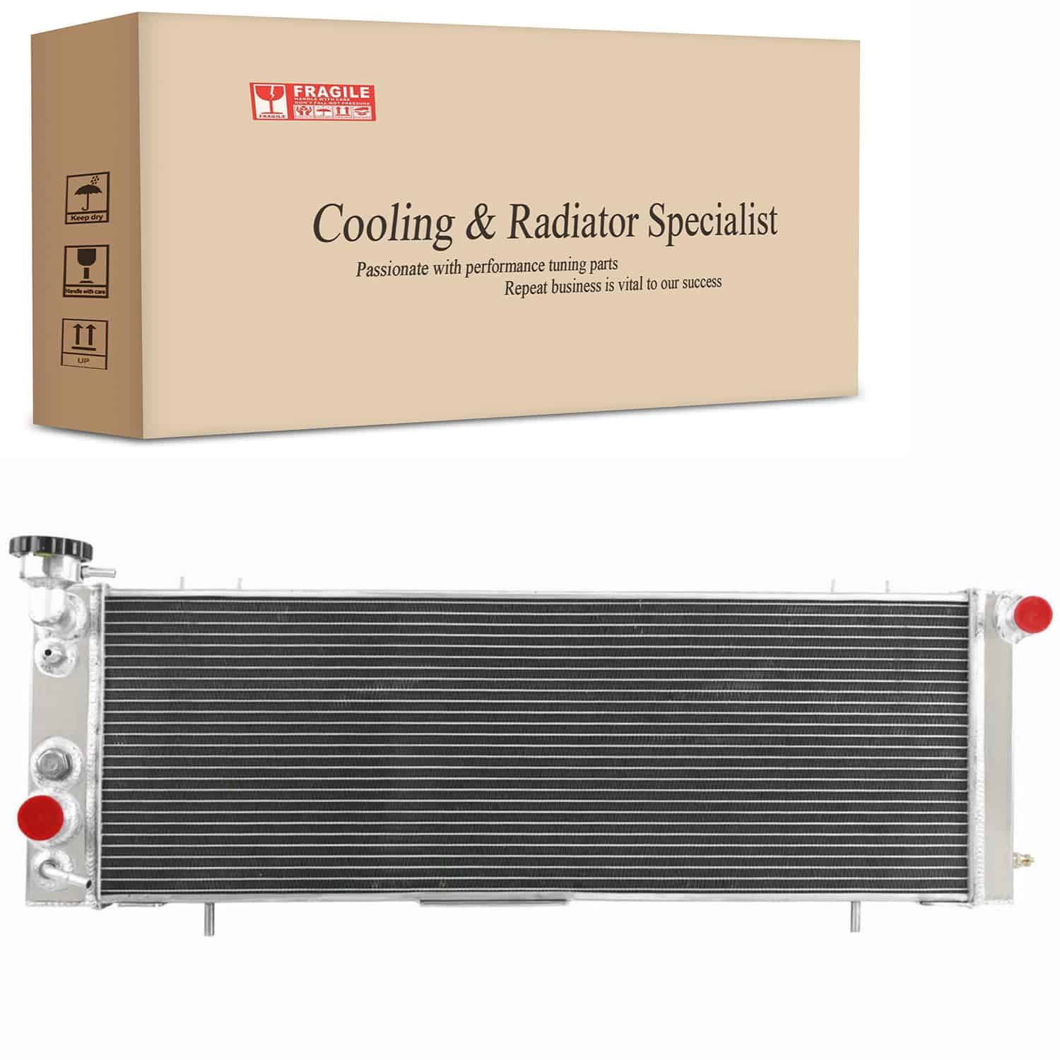 Radiador de 3 Filas de Núcleo para Jeep Cherokee Comanche