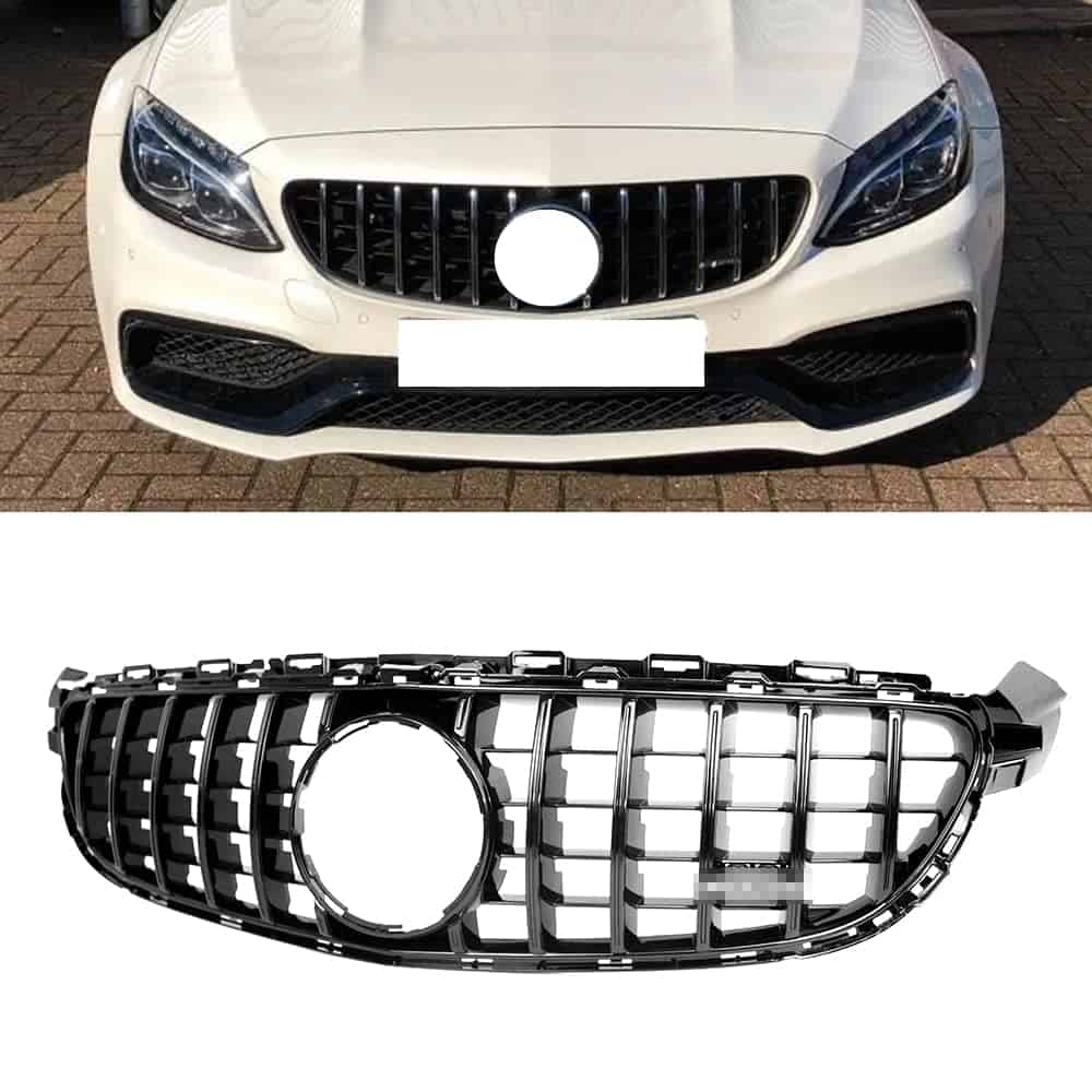 Parrilla delantera estilo C63 C63S GT R AMG para Mercedes