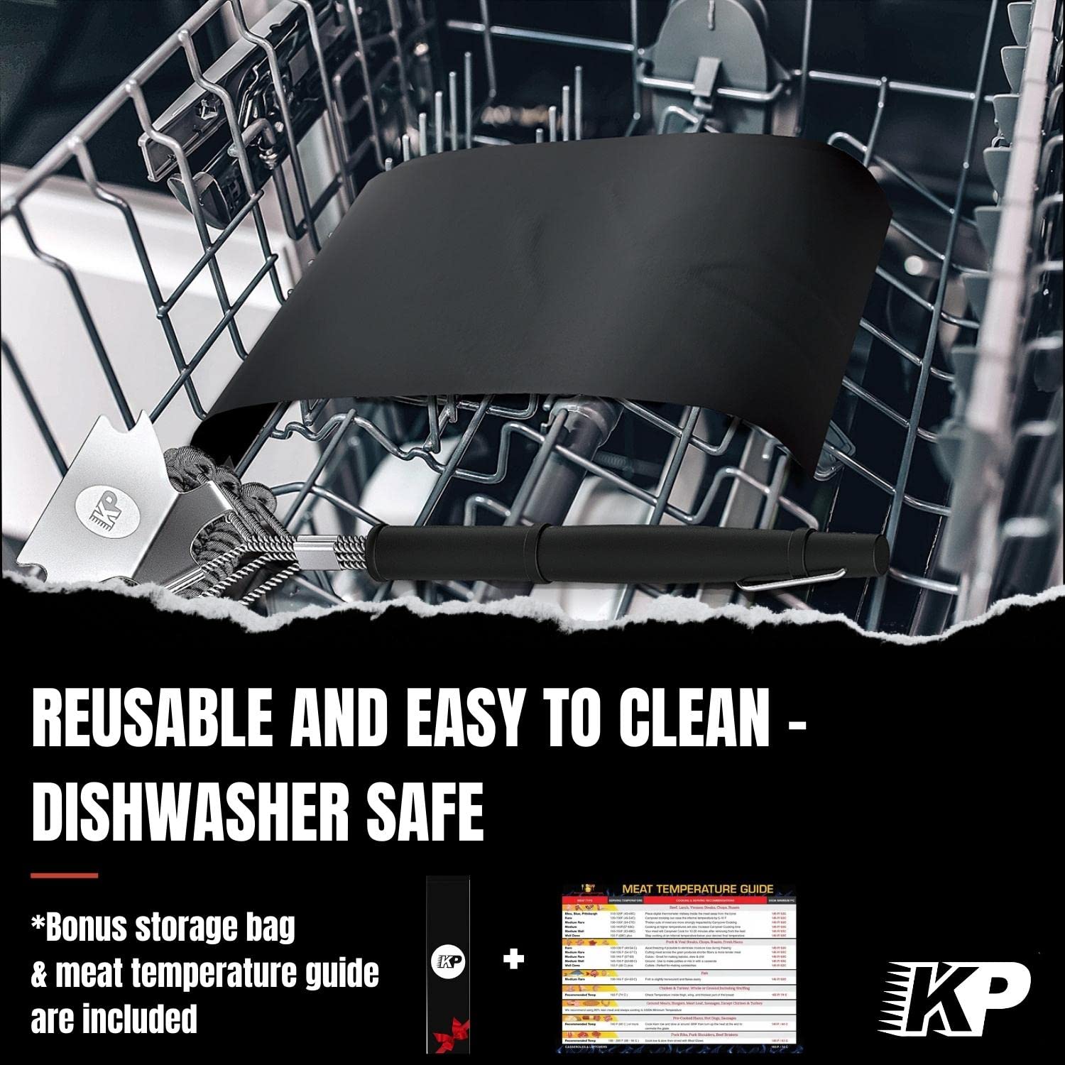 1 XL BBQ Grill Mats para Asar al Aire Libre - Hojas de - Imagen 6