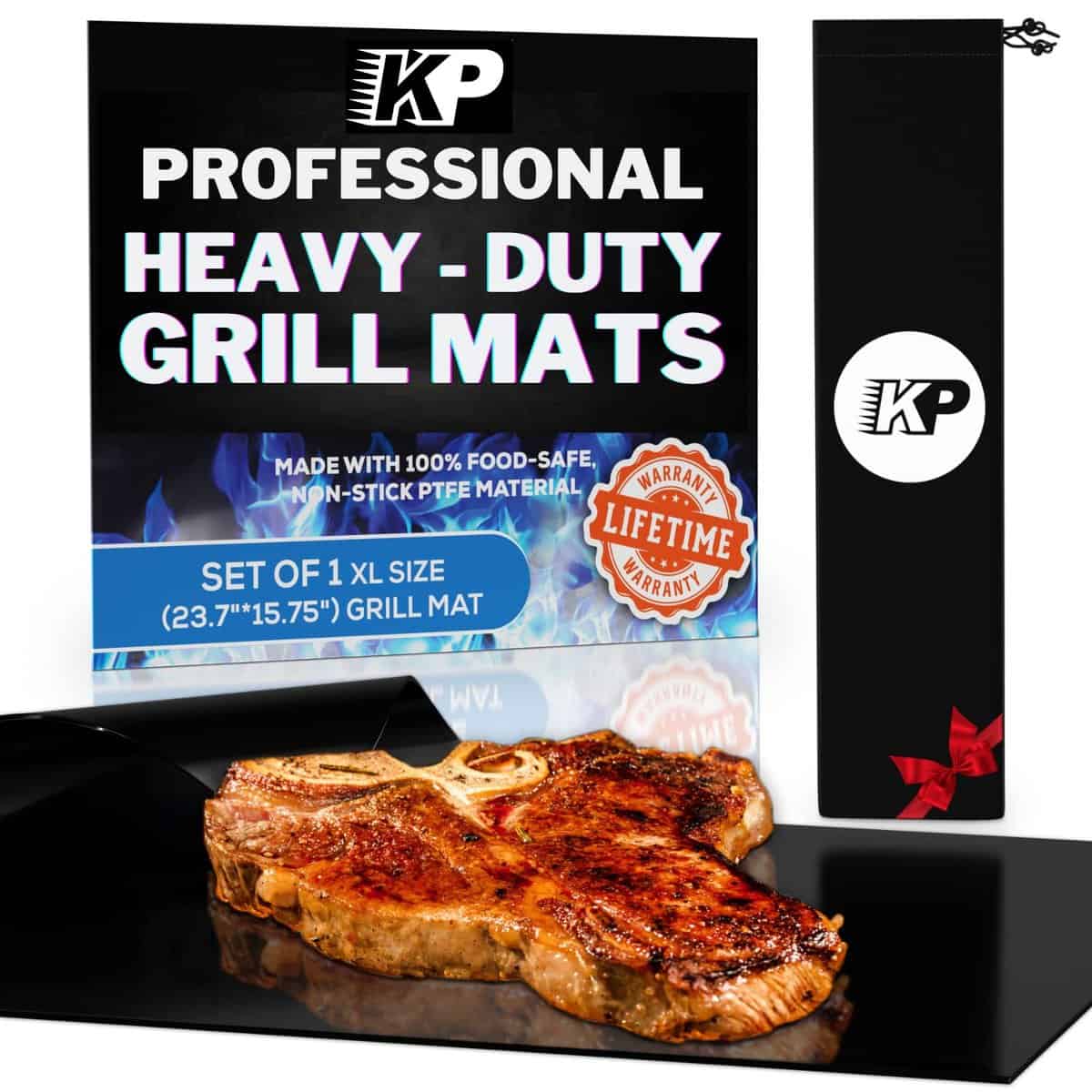 1 XL BBQ Grill Mats para Asar al Aire Libre - Hojas de