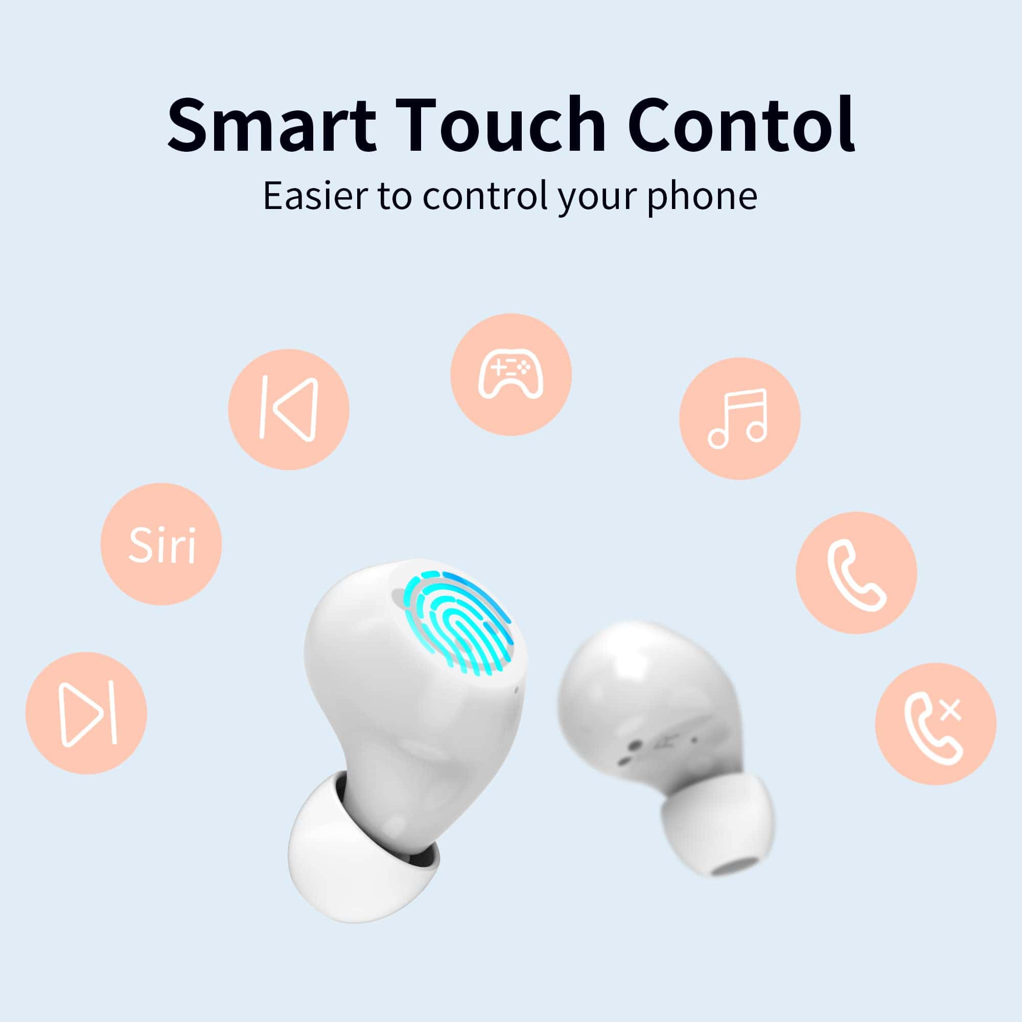 AMAFACE Auriculares inalámbricos rosados - Auriculares - Imagen 5