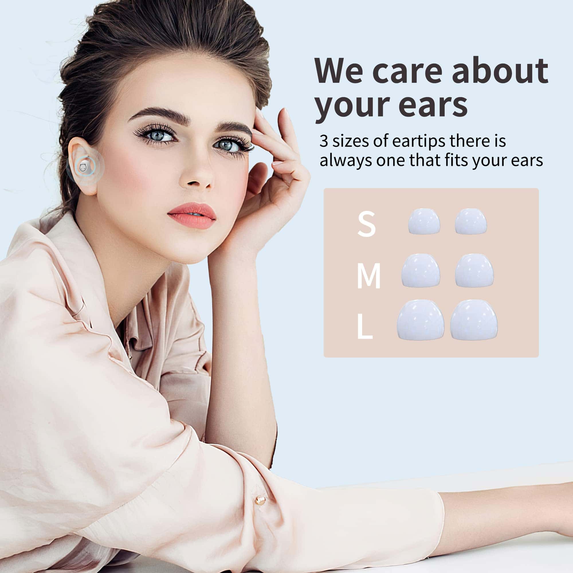 AMAFACE Auriculares inalámbricos rosados - Auriculares - Imagen 7