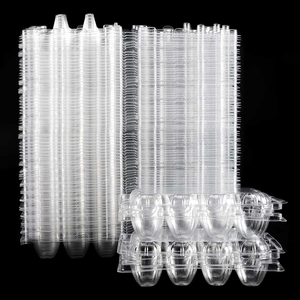 JAPCHET 120 Pack 12 Grid Quail Egg Cartons, Reutilizable