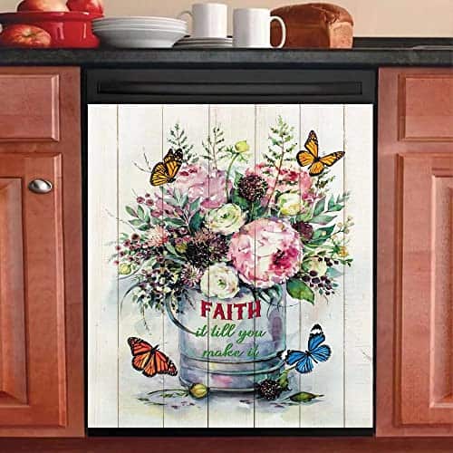 Cubierta Magnética Para Lavavajillas con Diseño de Mariposa - Imagen 3