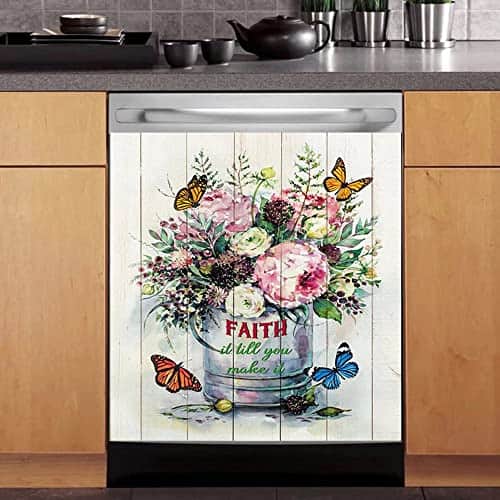 Cubierta Magnética Para Lavavajillas con Diseño de Mariposa - Imagen 4