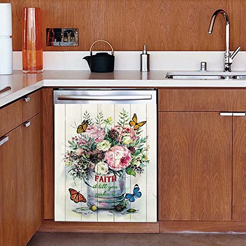 Cubierta Magnética Para Lavavajillas con Diseño de Mariposa - Imagen 5