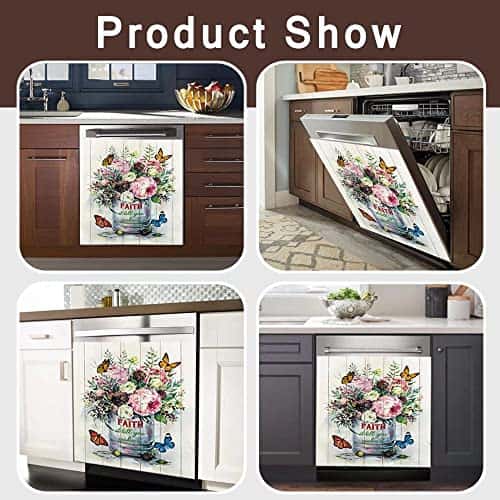 Cubierta Magnética Para Lavavajillas con Diseño de Mariposa - Imagen 6