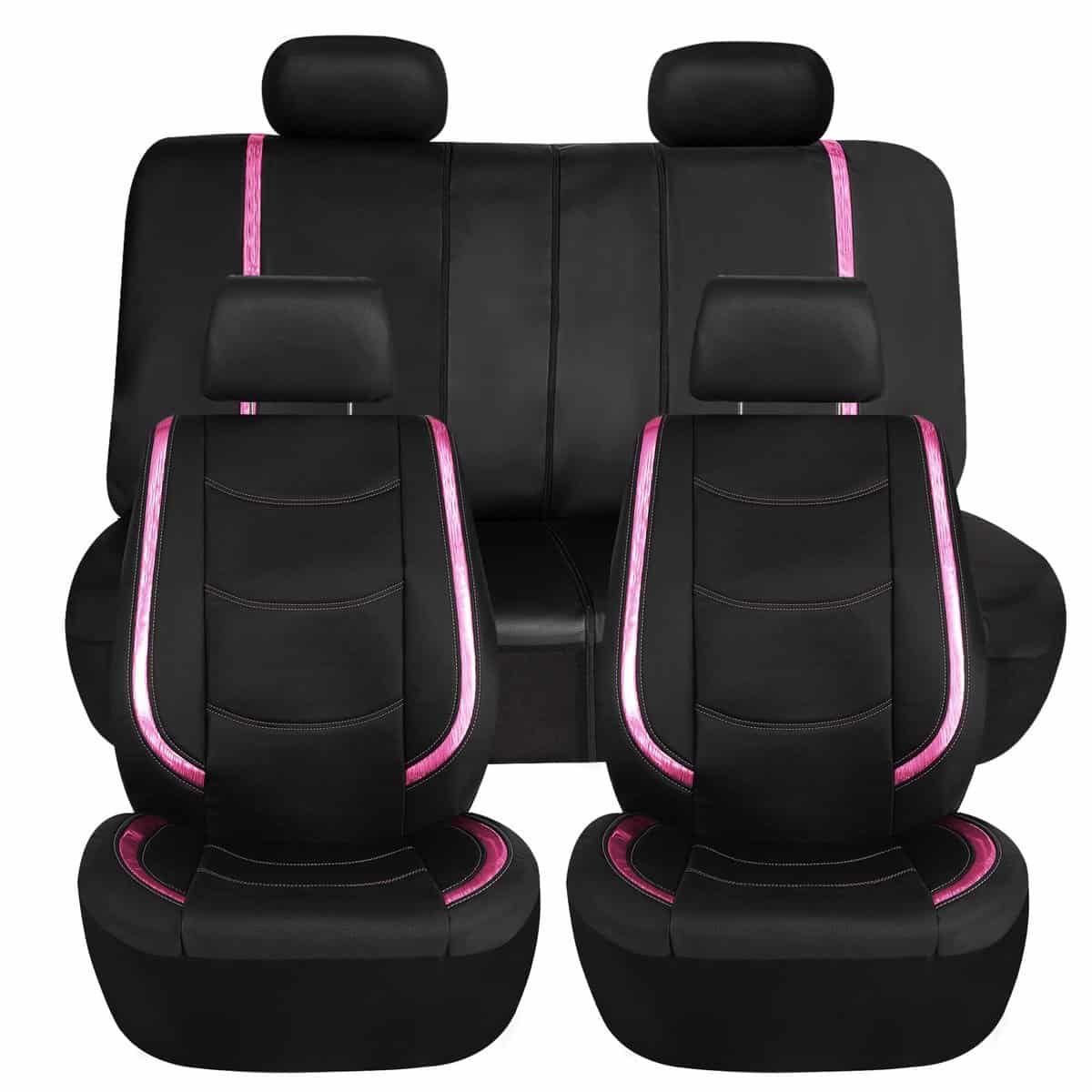Fundas de asiento de automóvil rosa TLH Automotive Galaxy13
