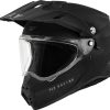 Casco Fly Racing Trekker (Negro Mate, X-Small)