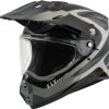 Casco Fly Racing Trekker (Negro/Gris, Pequeño)