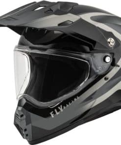Casco Fly Racing Trekker (Negro/Gris, Pequeño)