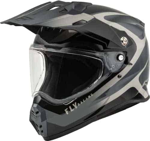 Casco Fly Racing Trekker (Negro/Gris, Pequeño)