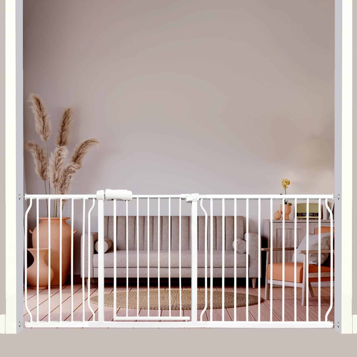 Puertas de seguridad extra anchas para bebés - 71.6-76.4
