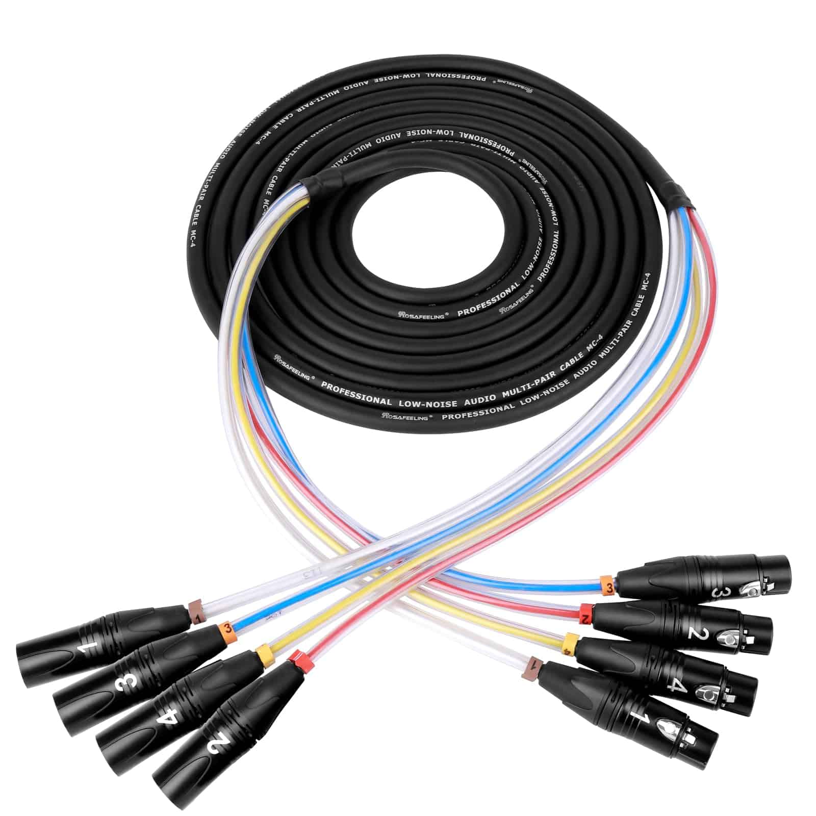 Cable de serpiente BESCOOS Toronce 4 Canales Profesional