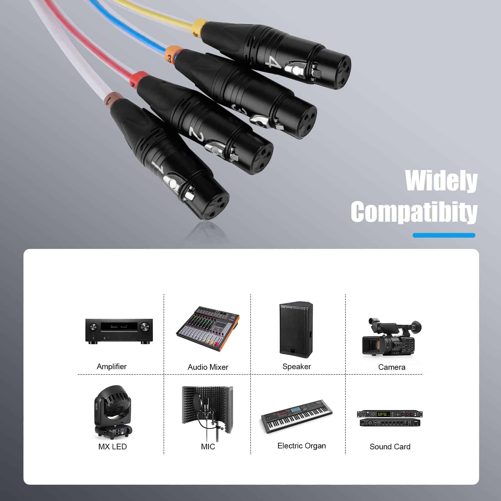 Cable de serpiente BESCOOS Toronce 4 Canales Profesional - Imagen 4