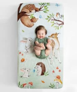 Sábana Ajustable para Cuna de Algodón Sateen 100% de Rookie