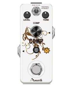 Pedal de Efecto Compresor de Guitarra Amuzik Analógico