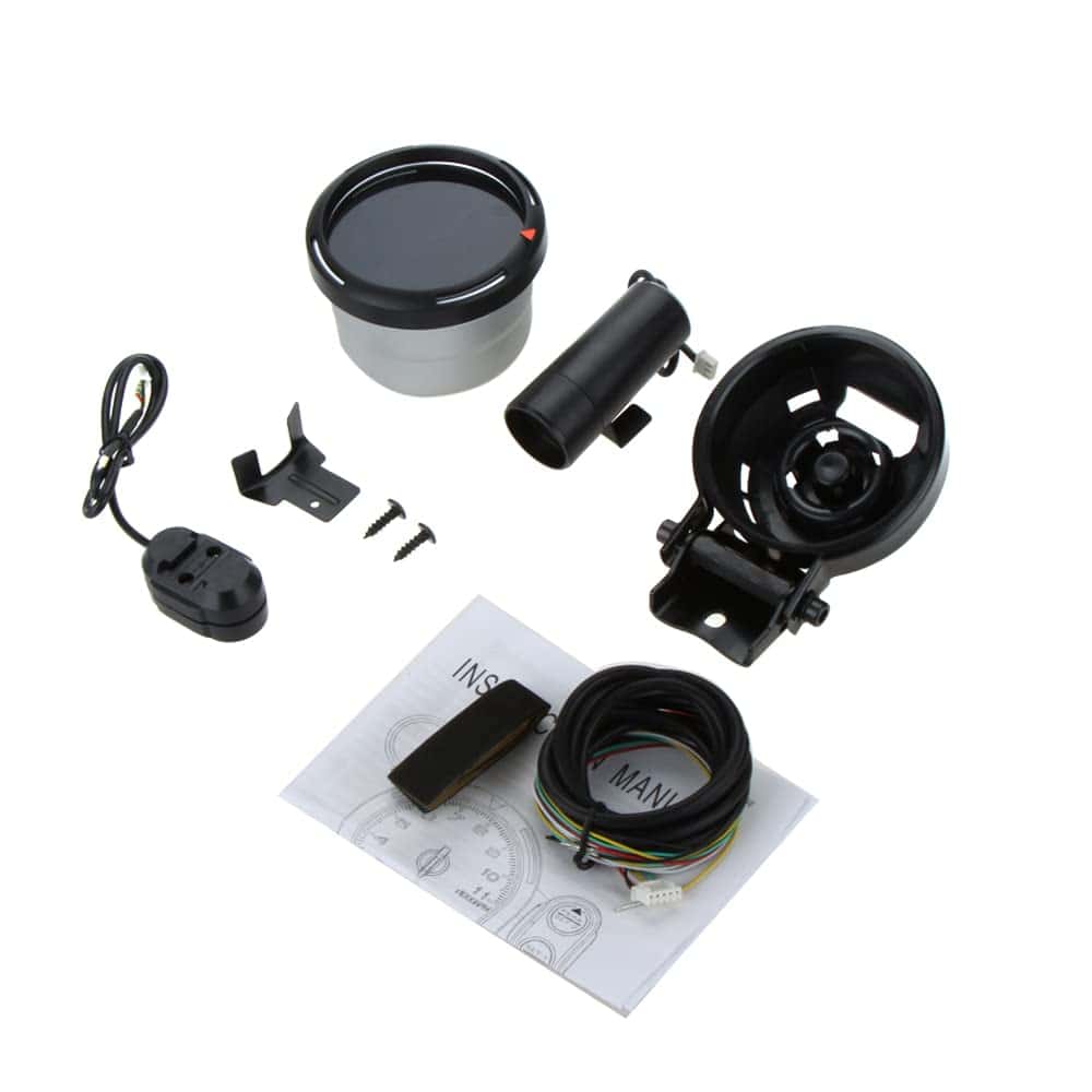 Tacómetro, Geevorks 3.5 pulgadas 12V Tacómetro Automotriz - Imagen 3