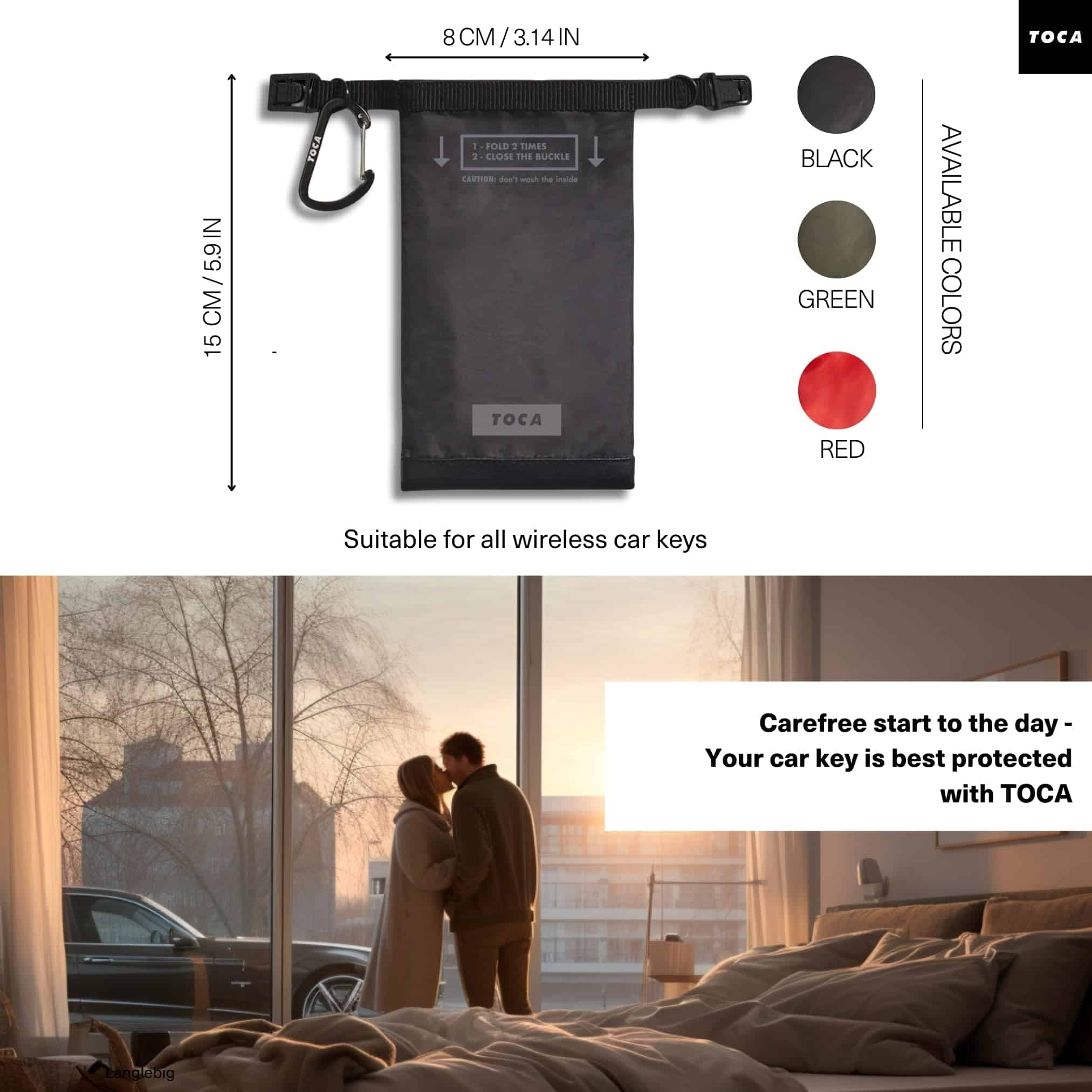 TOCA Funda Protectora Faraday para Llaves de Coche, - Imagen 5