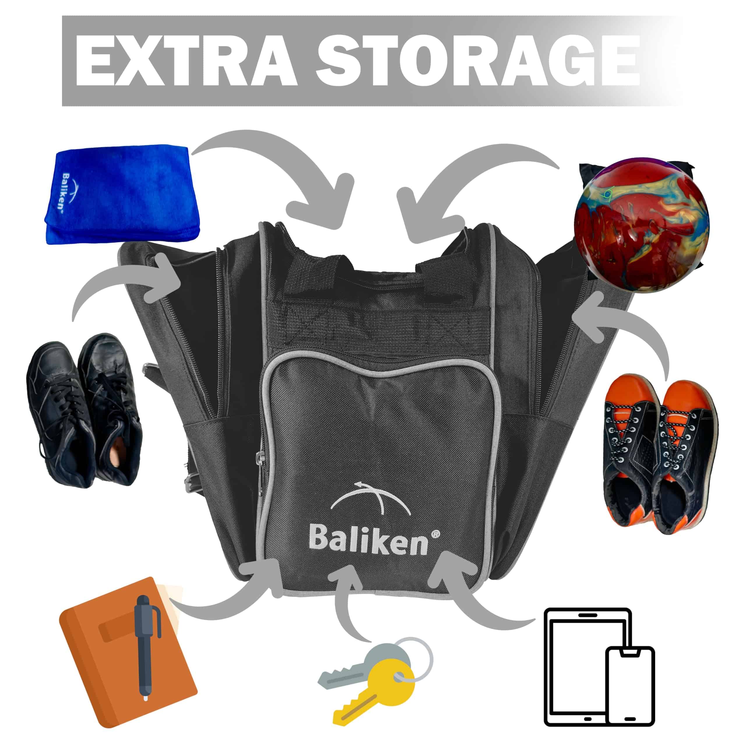 Bolso individual para bola de bolos BALIKEN WaLiken- Para - Imagen 6