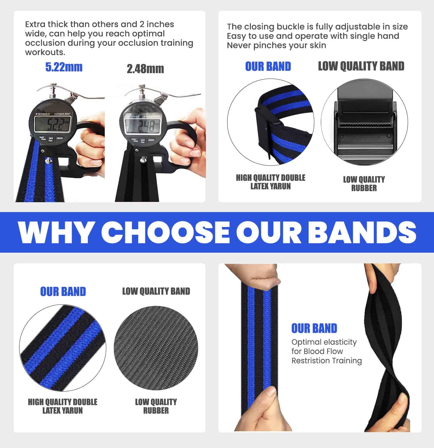 Bandas de oclusión BFR para mujeres - Bandas de - Imagen 7
