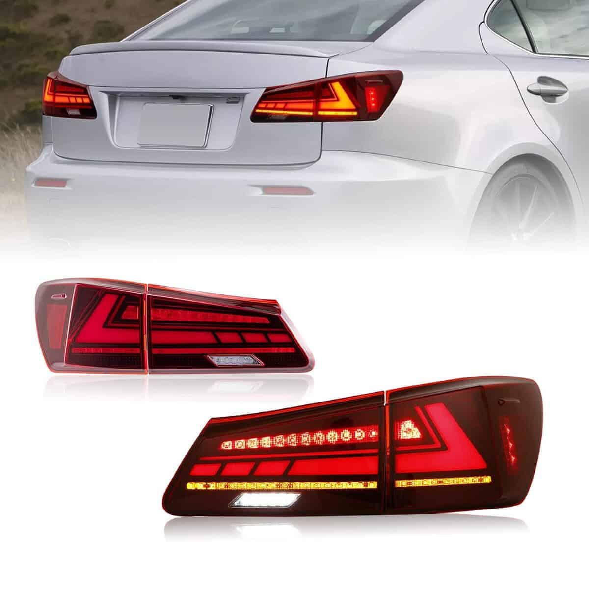 Luces traseras HCmotion Assembly para 2006-2013 Lexus Sedan