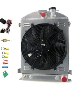 Radiador de aluminio de 4 filas CoolingSnow para Ford