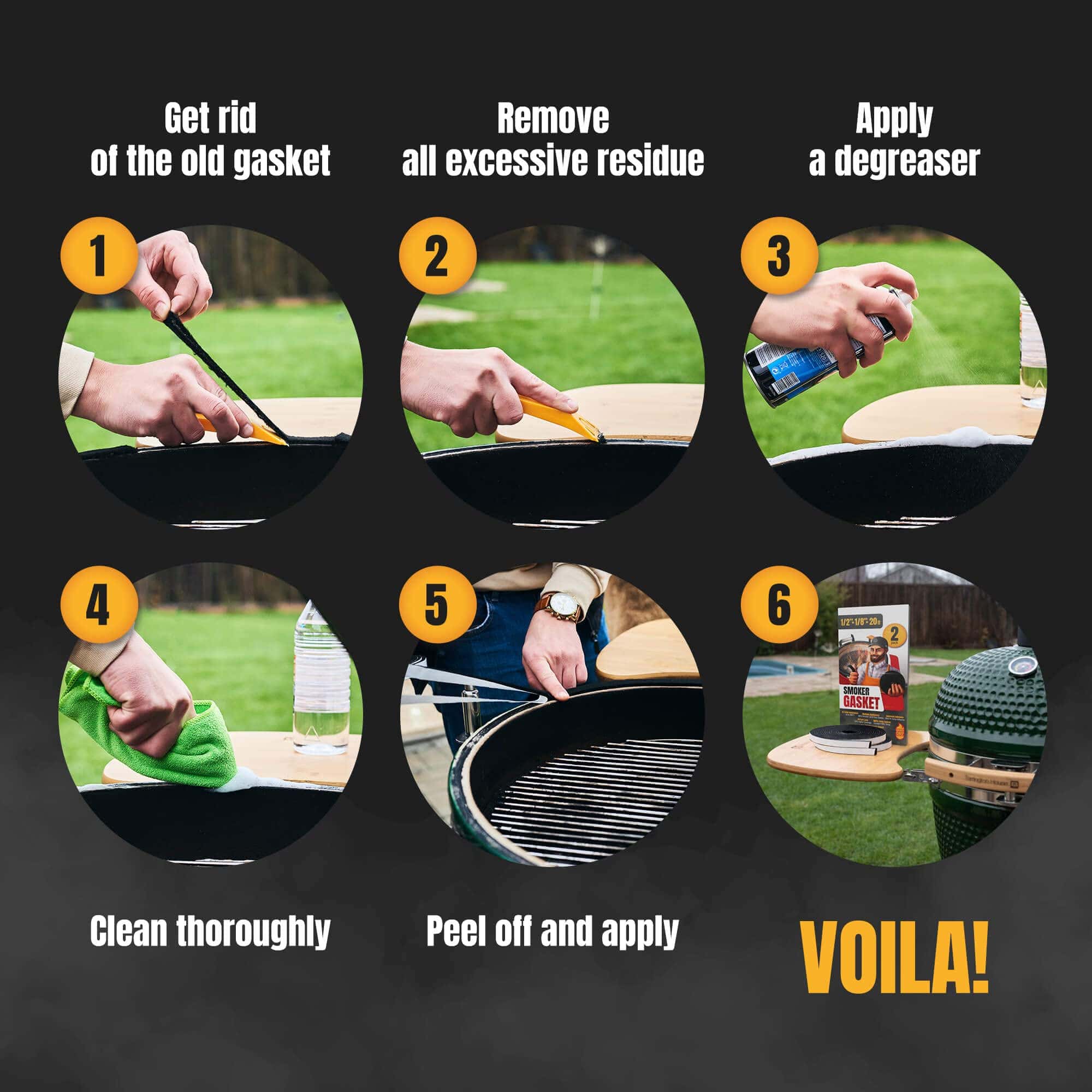 Empaquetadura para Parrillas Smoker Chef XXL 20 FT para - Imagen 6