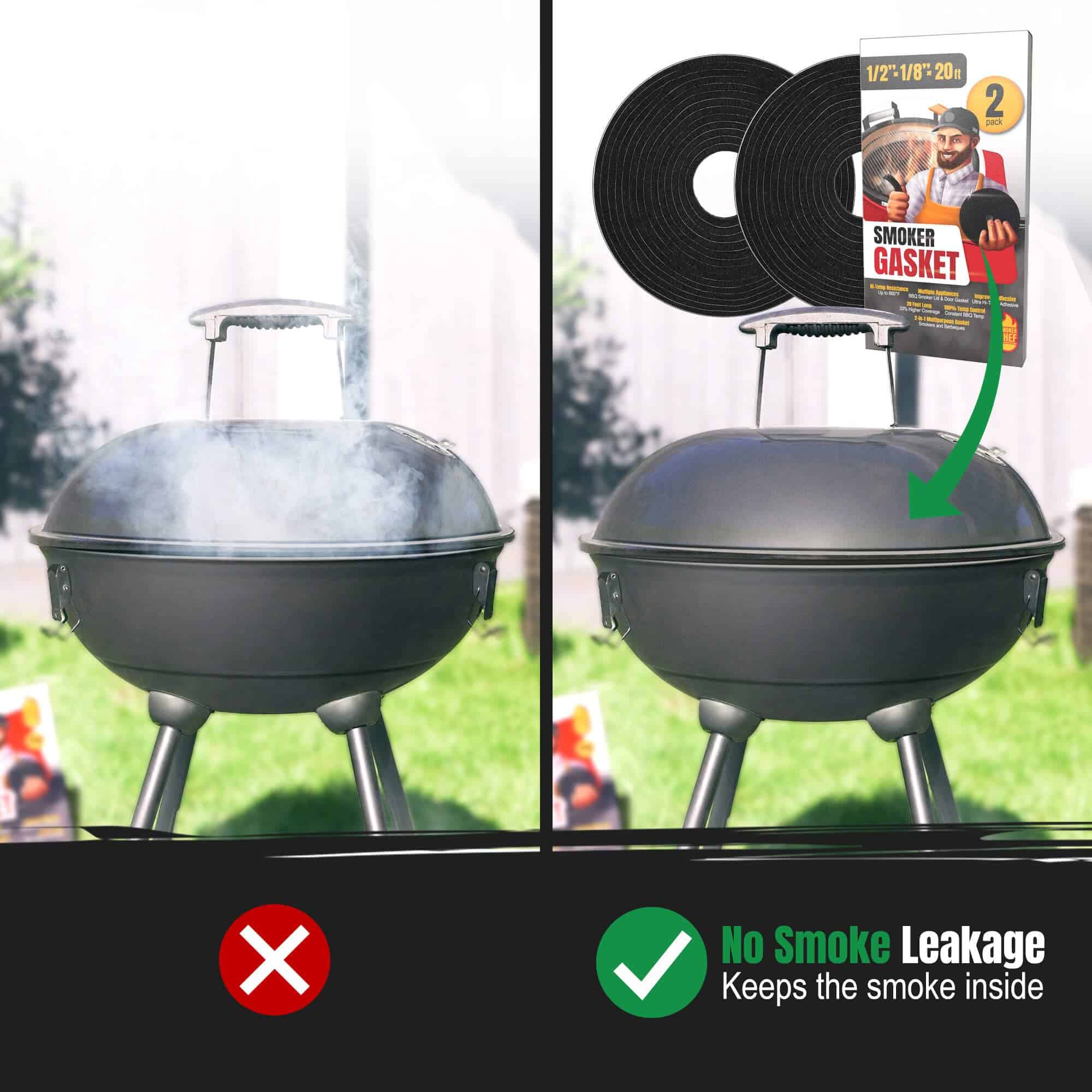 Empaquetadura para Parrillas Smoker Chef XXL 20 FT para - Imagen 5