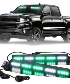 Luces de visera de emergencia verde y blanco XRIDONSEN