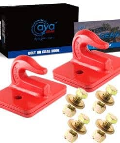 AyA Gear 2 Pack 3/8-in Bolt On Gancho de -Rojo