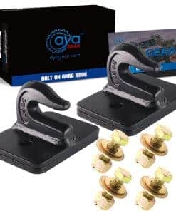 AyA Gear 2 Pack 3/8-in Bolt On Gancho de -Black