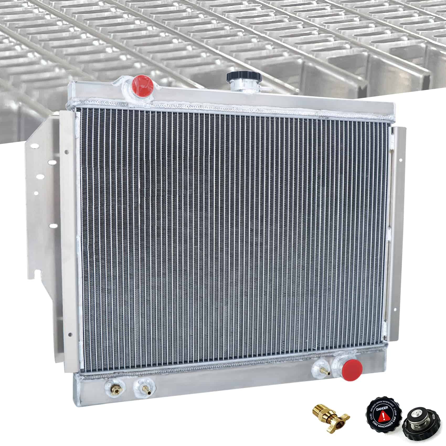 Radiador del Motor Kamashaa Compatible con Dodge D150 D250