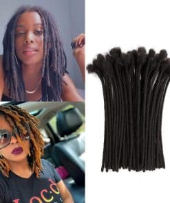 Extensión de Locs de Cabello Humano de 10 pulgadas 0,6 cm