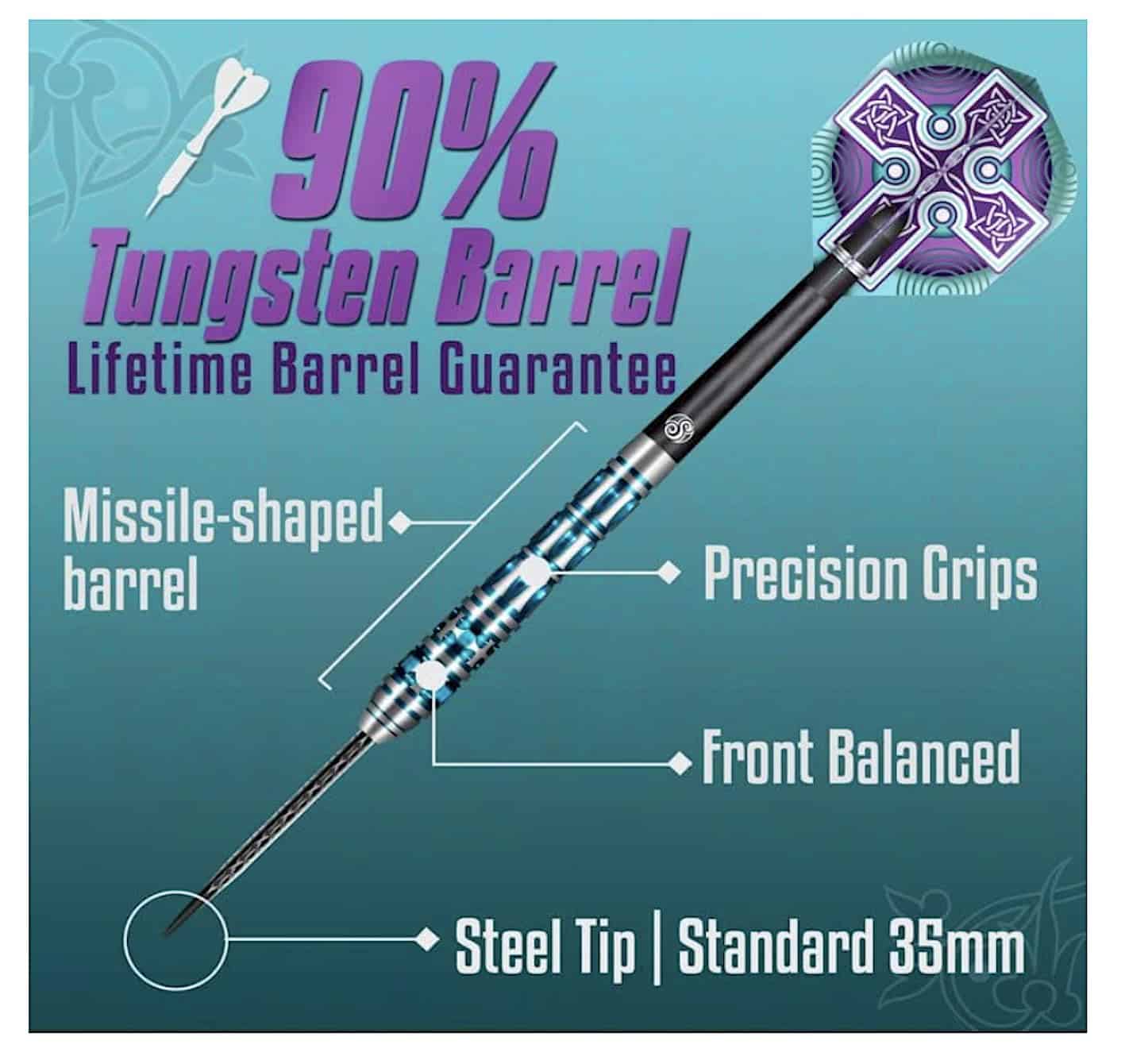 Dardos de Punta de Acero Shot, Celt Boudicca - Imagen 3