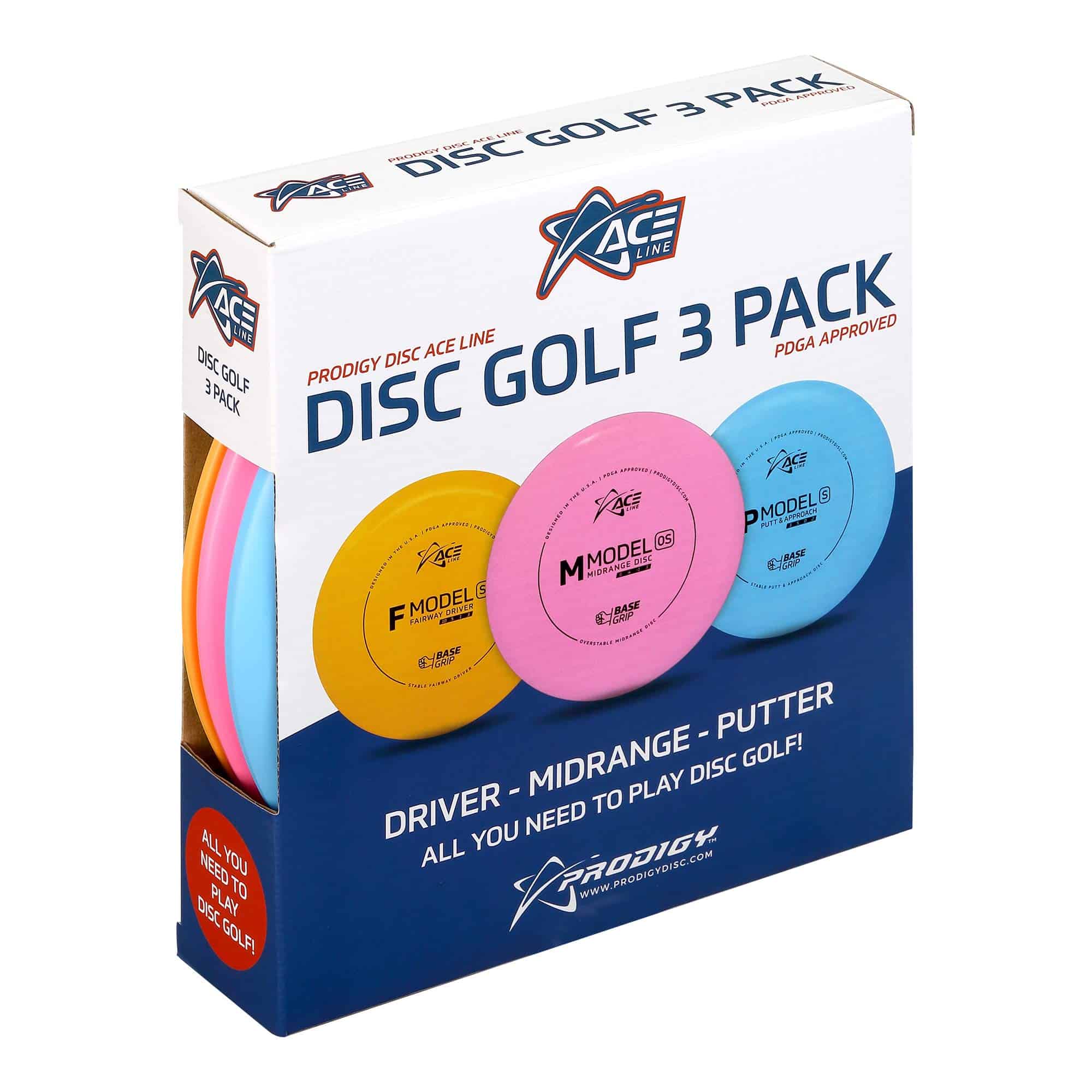 Paquete Inicial de Discos Prodigy 3 | Set de Discos de Golf