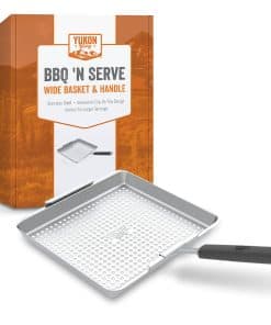 Cesta de parrilla ancha Yukon Glory BBQ 'N SERVE La cesta