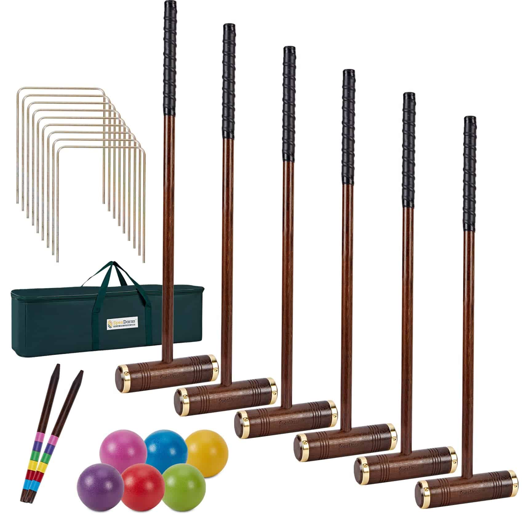 Juego de croquet SpexDarxs para seis jugadores, juego de