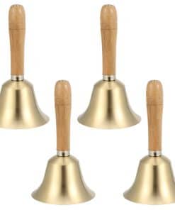 SINJEUN 4 PCS 6 Pulgadas Campana de Latón con Mango de