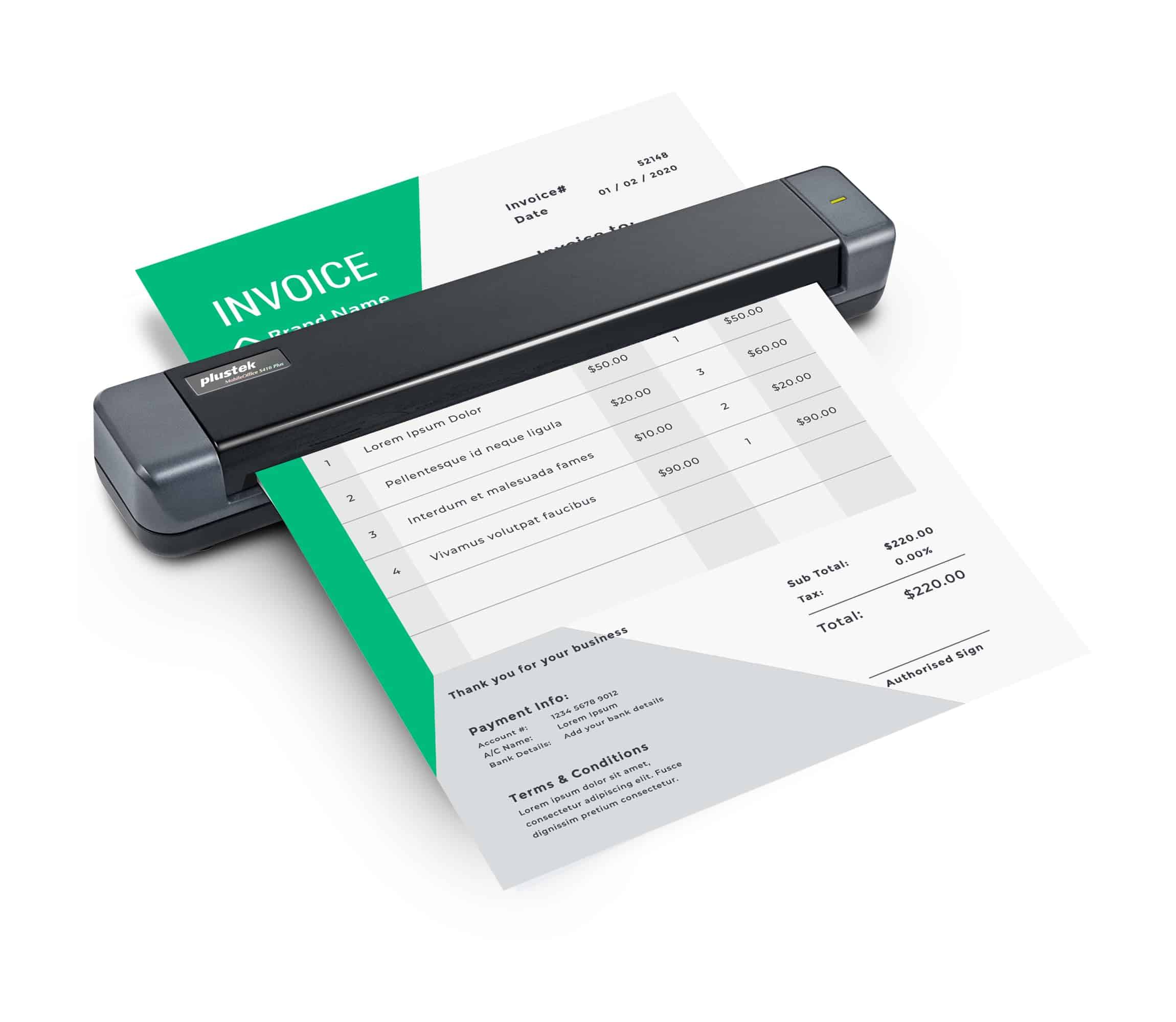 Escáner Móvil Plustek S410 Plus - Escáner de Documentos