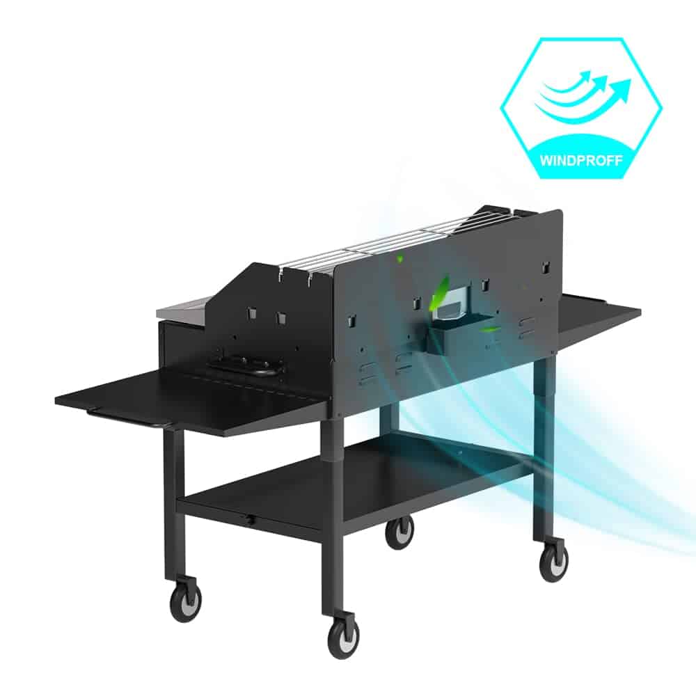 Protector de Viento y Rejilla para Mantener Caliente la - Imagen 6