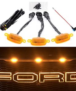 Accesorios de Coche AUXLIGHT, 3PCS Luces de Parrilla LED