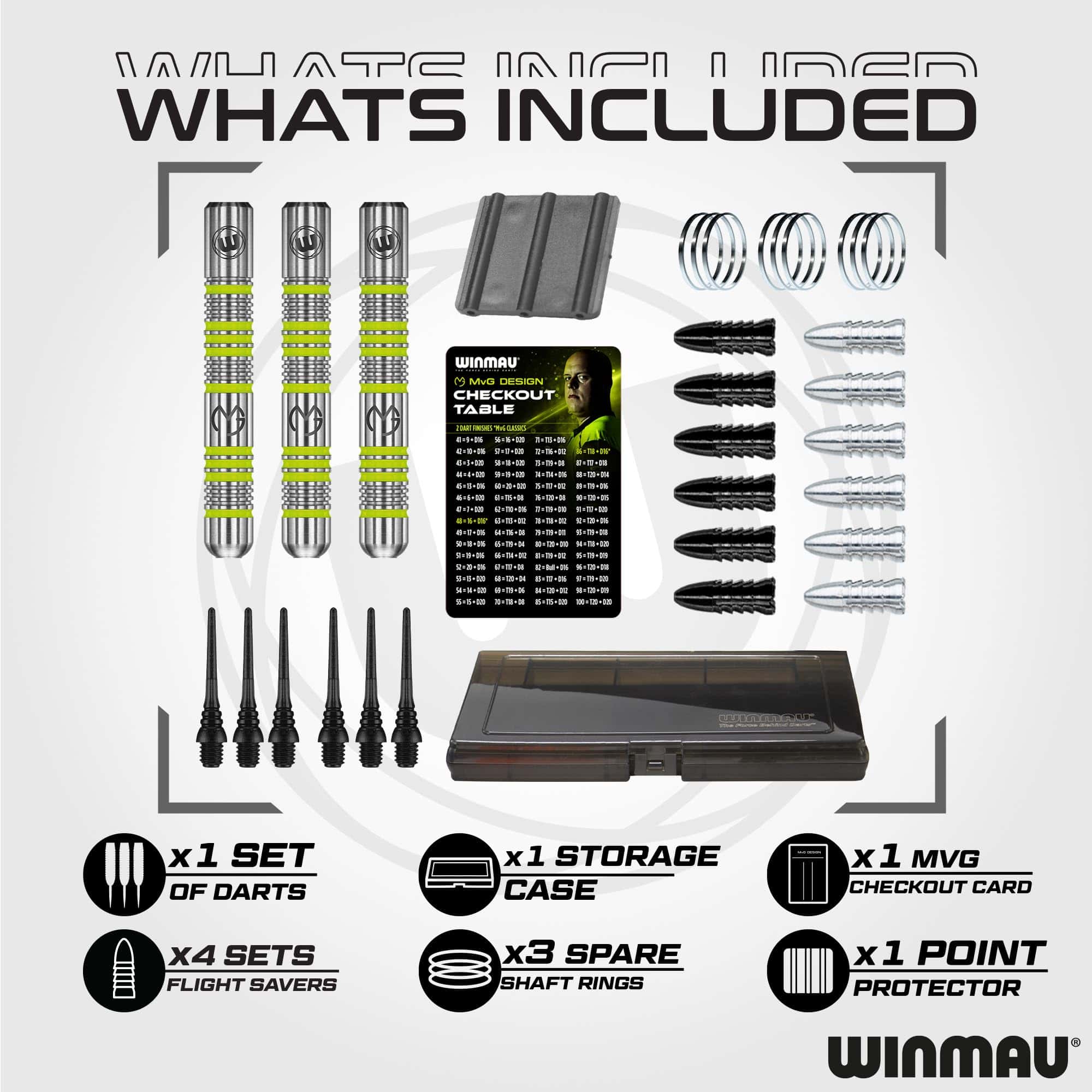 Set de Regalo Winmau Michael Van Gerwen MvG Softip - Juego - Imagen 3