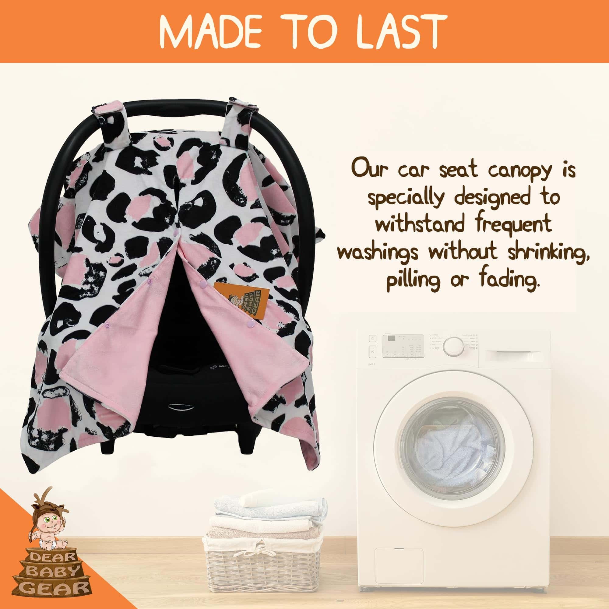 Cubierta para Asiento de Coche Dear Baby Gear, Estampado de - Imagen 3