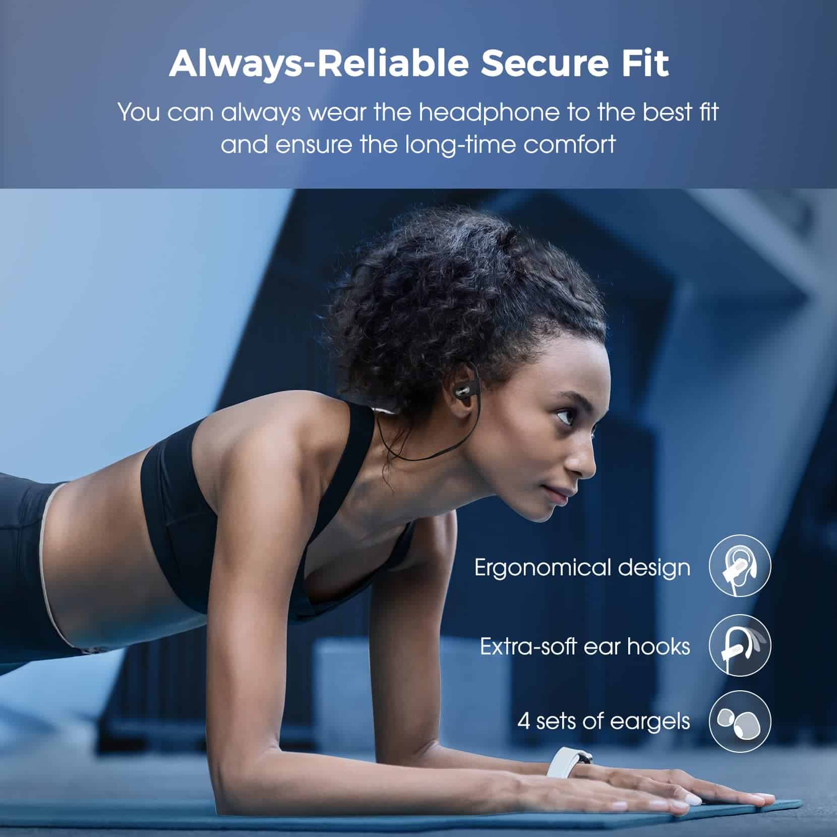 Lakukom Auriculares Bluetooth, Auriculares Inalámbricos con - Imagen 8