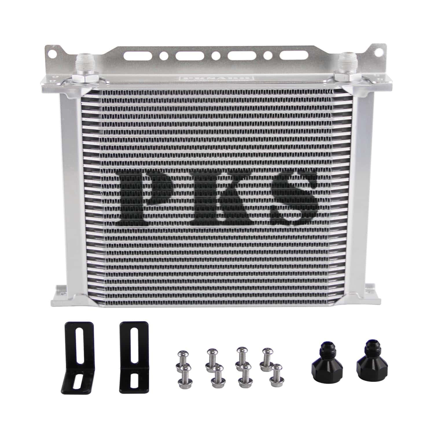 PKSABB 30 Row Oil Cooler Mounting Bracket Kit 8AN Stacked