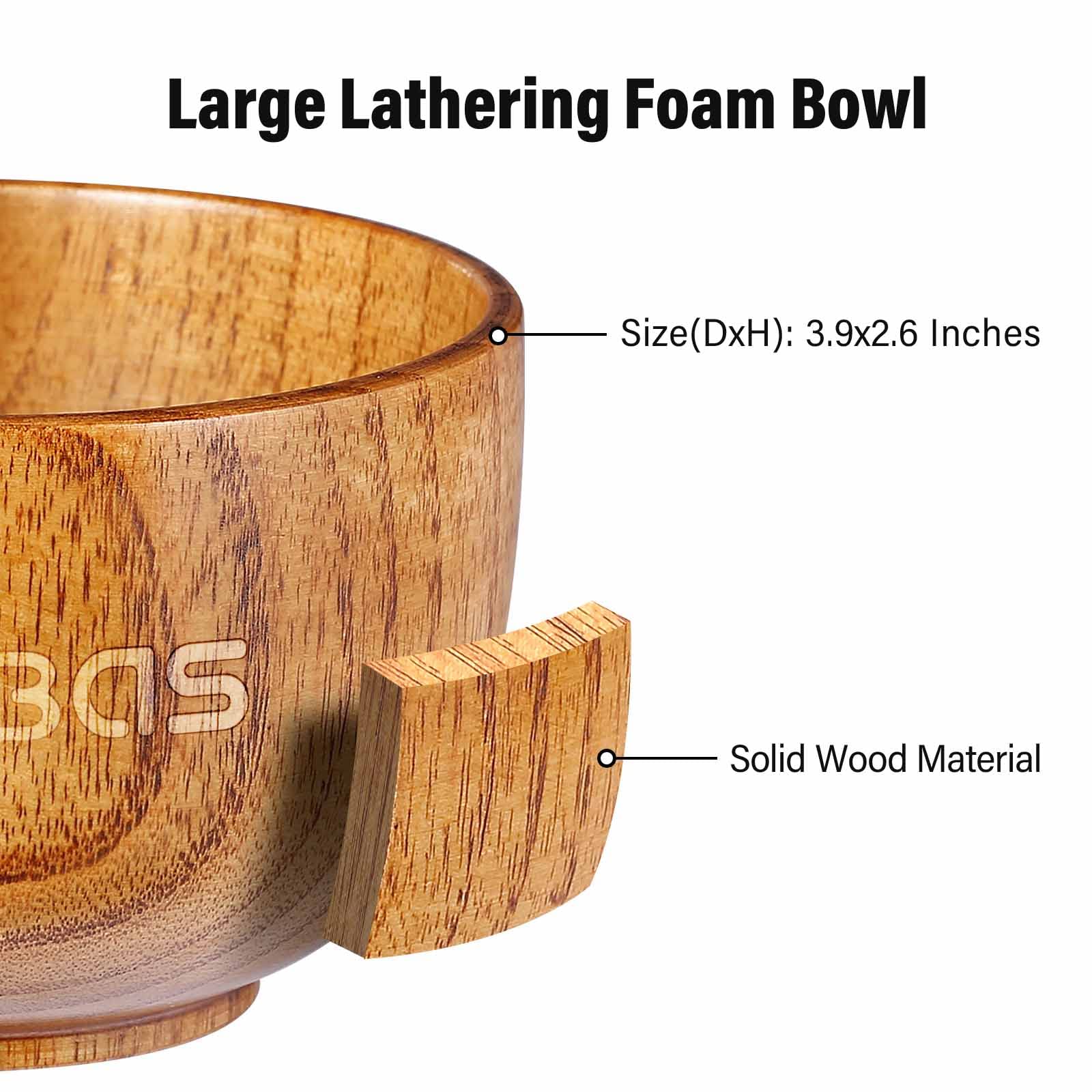 Brocha de Afeitar de Pelo de Tejón Anbbas con Mango de - Imagen 6