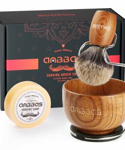 Brocha de Afeitar de Pelo de Tejón Anbbas con Mango de