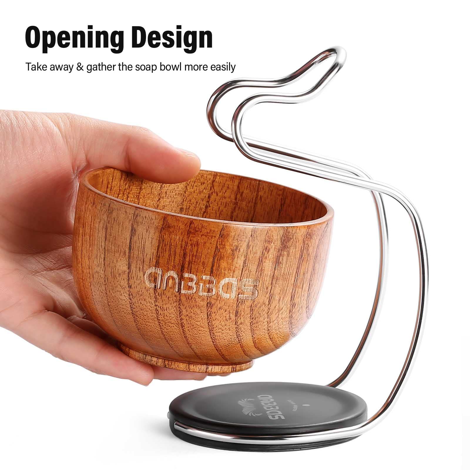 Brocha de Afeitar de Pelo de Tejón Anbbas con Mango de - Imagen 5